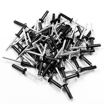 Jiozermi 60 Pcs Aluminum Tri-Fold Rivets, 3/16