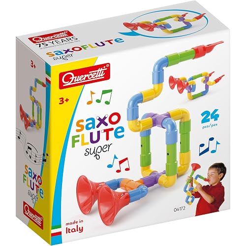 Quercetti Super Saxoflute Customizable Musical Instrument Multi Color