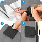 5 Pack ProCase Pen Loop Holder for Notebooks Journals Planners Tablet Case, Self Adhesive Leather Pencil Holder with Elastic Loop for Pens, Apple Pencil, Stylus Pen -Black