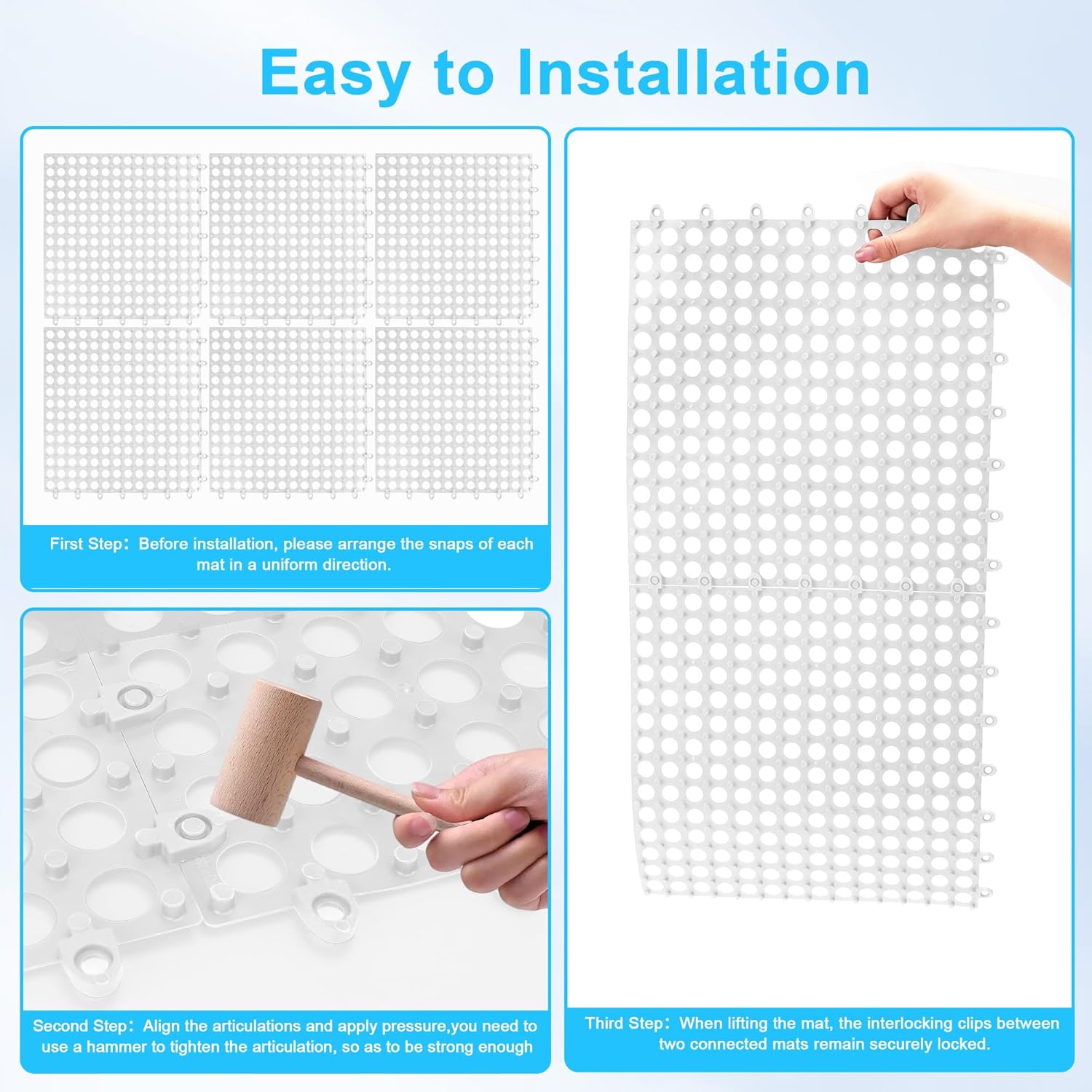 RV Mattress Underlay Moisture Barrier, 83" L x 83" Plastic Under Mattress Pad for RV Boat Camper