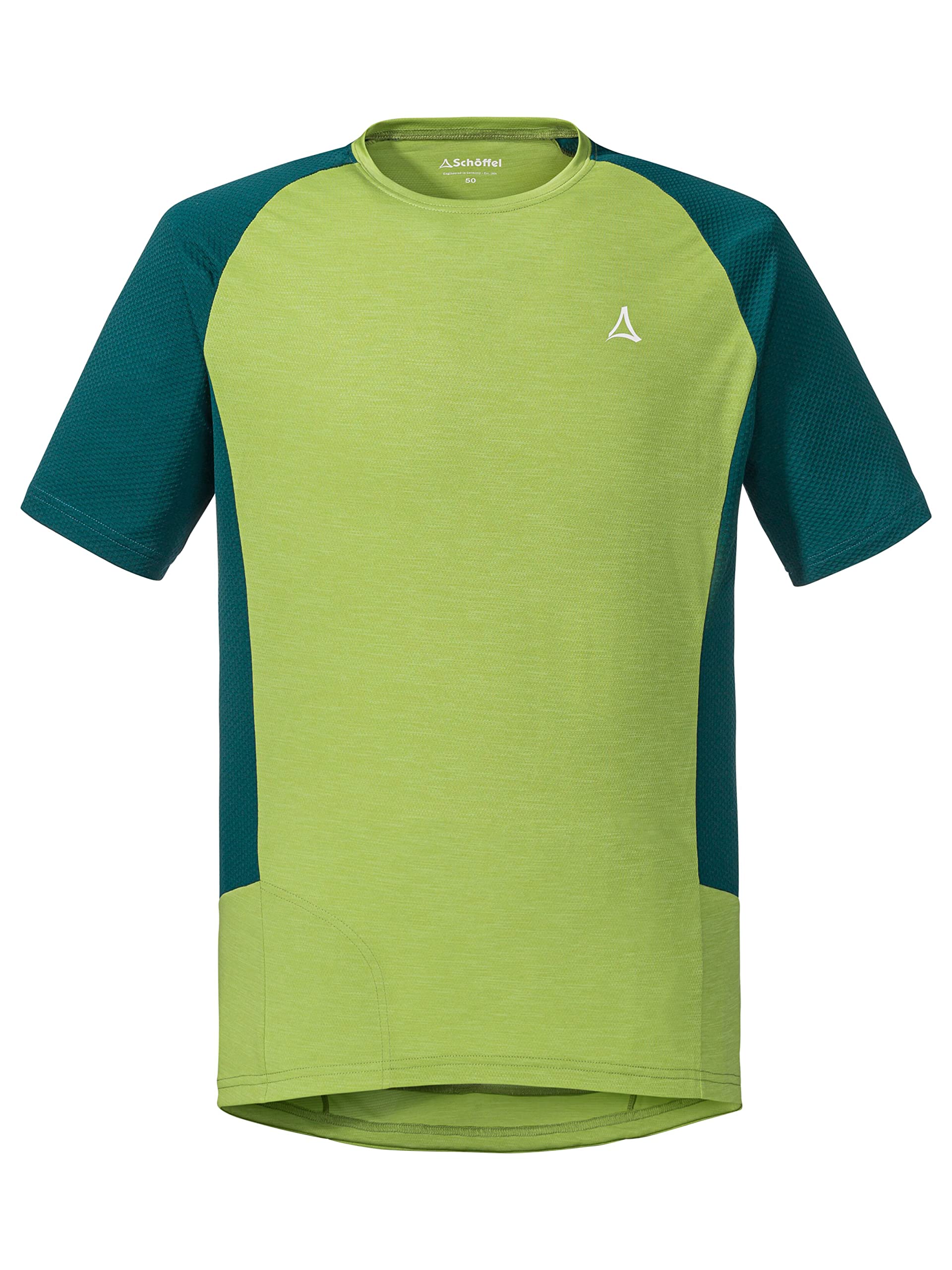 Schöffel Herren Shirt Auvergne M, geruchshemmendes Radtrikot, schnell trocknendes Funktionsshirt mit Taschen
