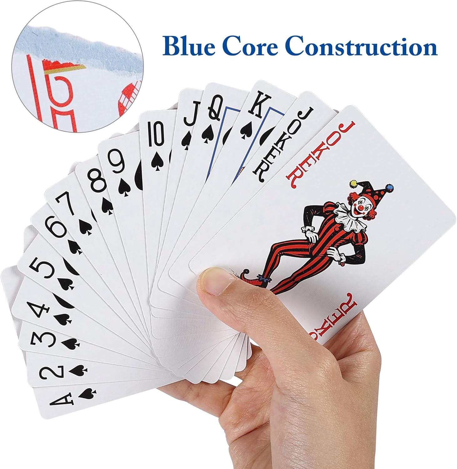 GOTHINK Playing Cards, 6 Decks of Cards, Poker Size, Standard Index, for Texas Hold'em, Blackjack, Euchre, Canasta Card Game, Casino Grade Poker Cards