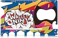 Vista 1 de Edición limitada: POP ART Wallet Ninja - Multiherramienta de tamaño de tarjeta de crédito 18 en 1 (aprobado por TSA Airplane)