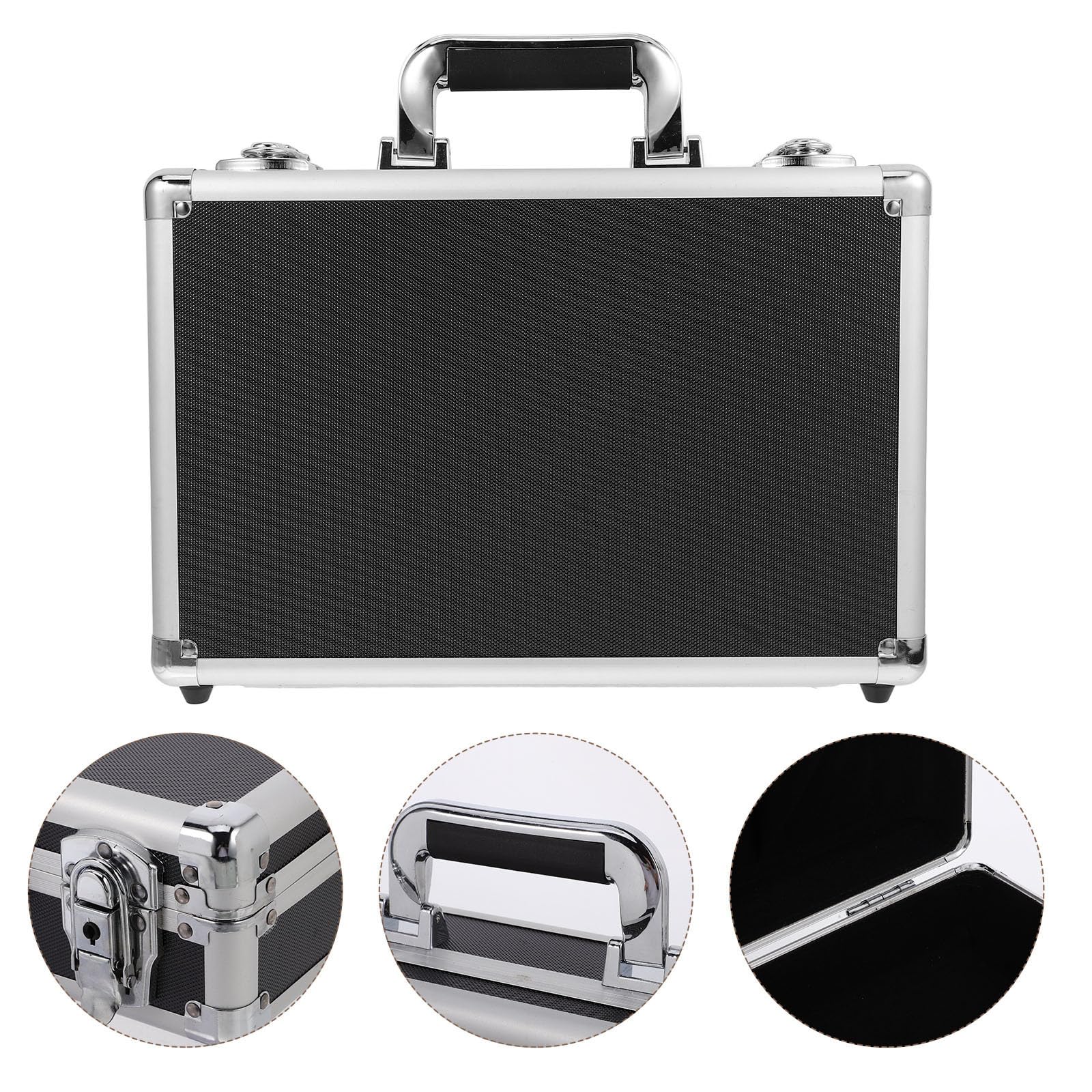 Gatuida Coffret à Outils Portable en Alliage D’Aluminium Noir