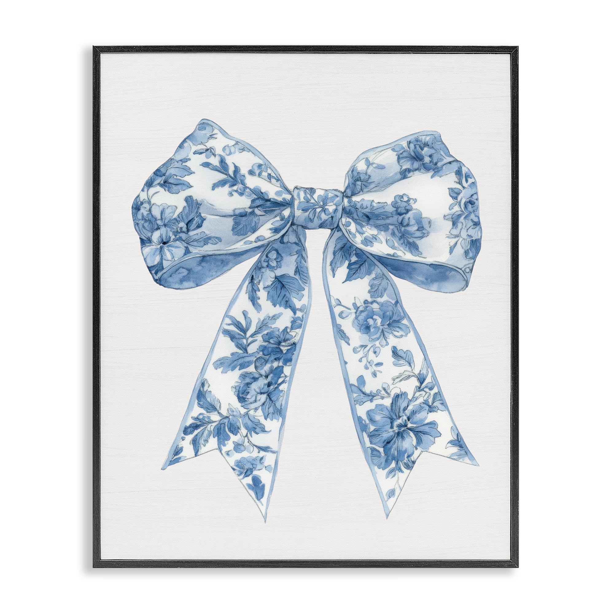 'Soft Delicate Toile Bow'| Framed Giclee Art