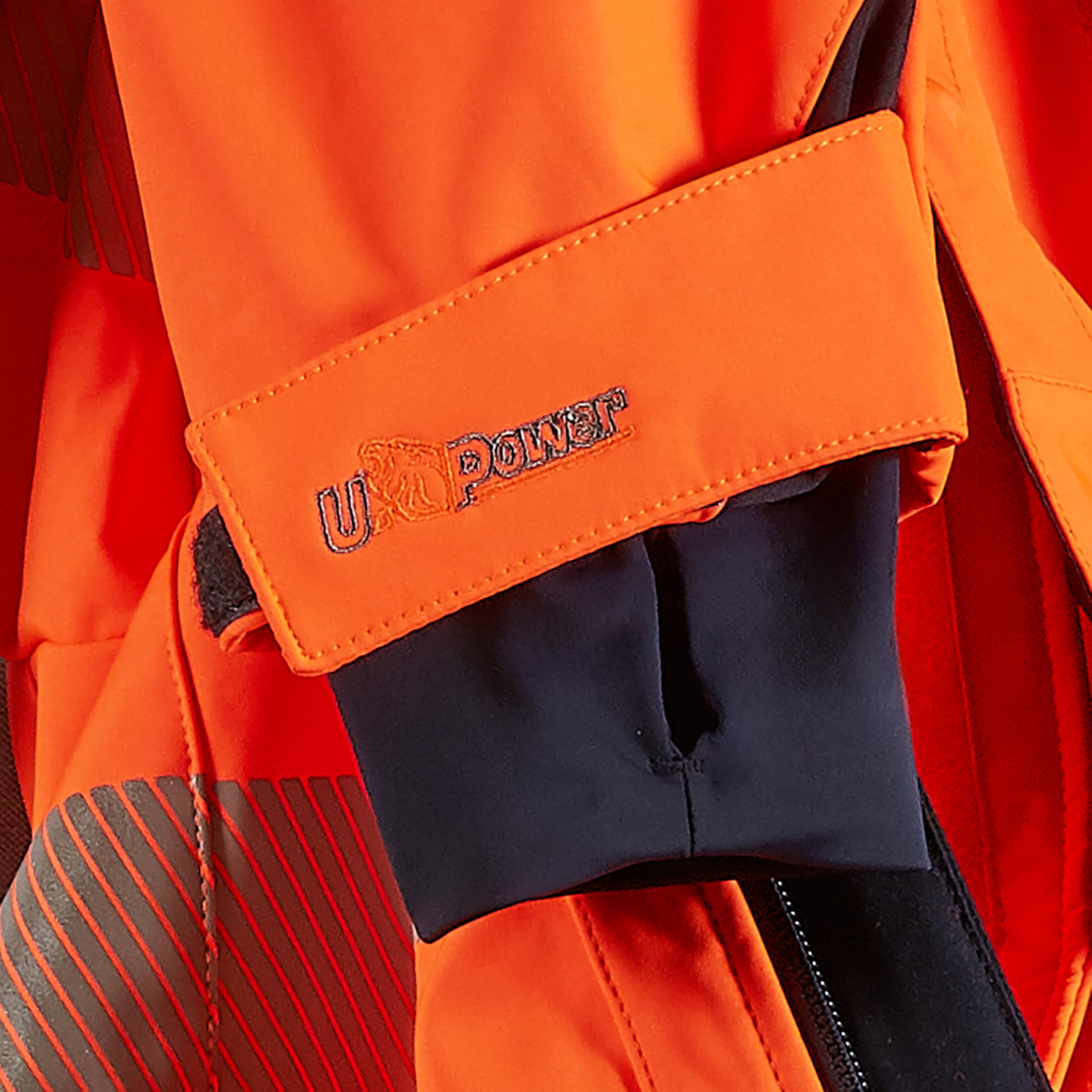 U-Power MIKY Giacca Softshell Fluorescente Gialla – Antivento, Idrorepellente, Stretch, Con Tasche E Bande Riflettenti, Taglia L, Per Lavoro E Sicurezza - 3