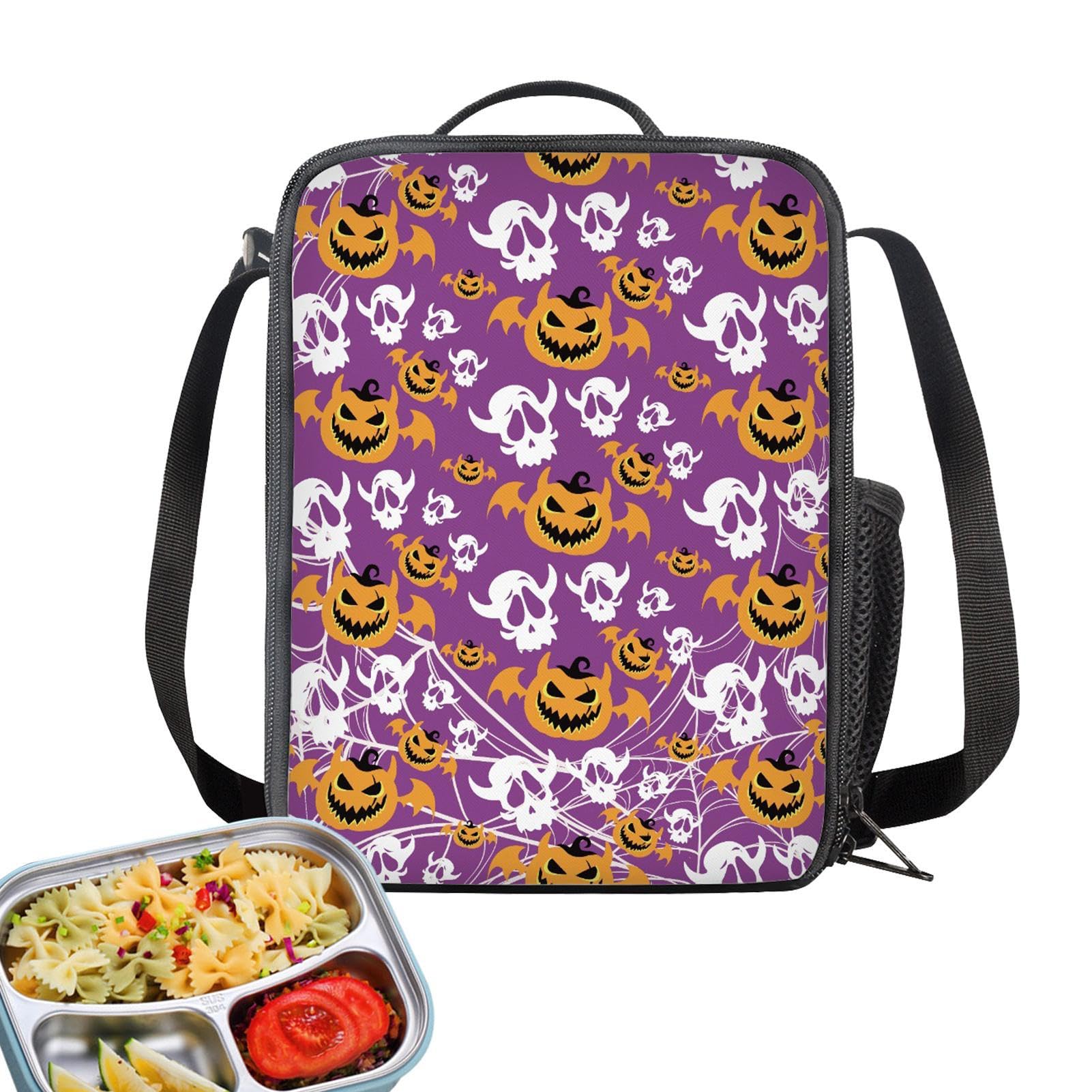 ハロウィン トートバッグ パンプキンゴースト print ショルダーバッグ 斜めがけバッグ ハロウィン トートバッグ パンプキンゴースト print ショルダーバッグ