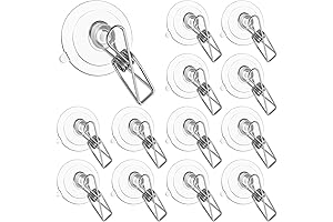 Patelai Suction Cup Clips for Showers and More