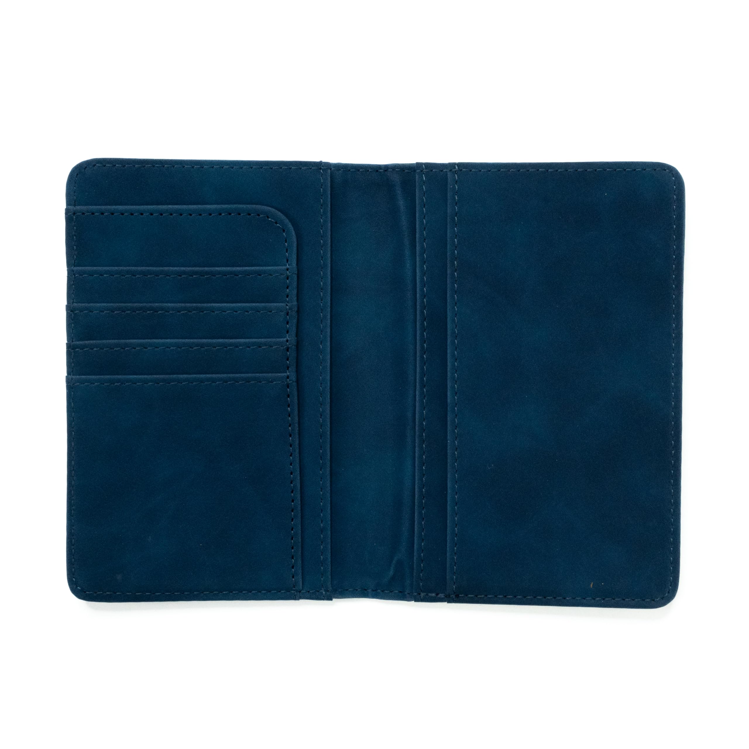 Cartera para pasaporte de leche y moca en azul marino o verde azulado, producto autorizado por Milkmochabear lindo y adorable accesorio de viaje esencial, Marino, 8.2 x 5.9 Inches