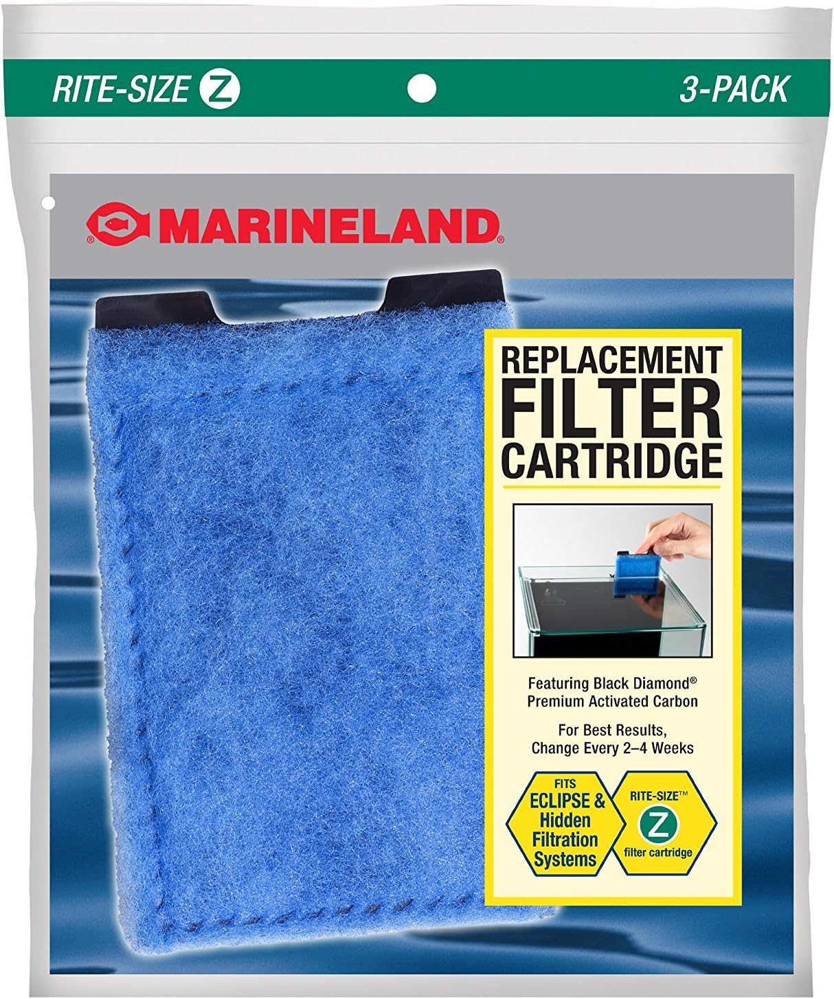 Marineland Eclipse Replacement Filter Cartridges, For Aquarium Filtration