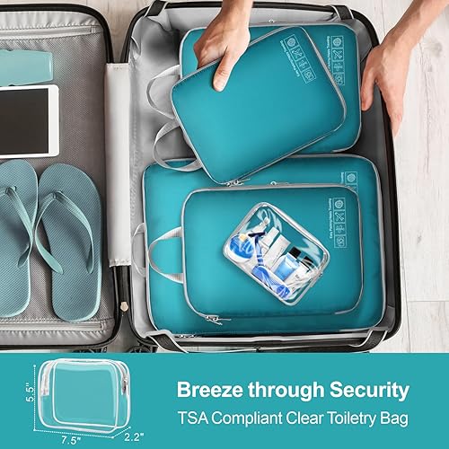 Miniatura 6 de Cambond Compression Packing Cubes for Suitcases - Packing Cubes for Travel Bags Luggage Organizers Travel Essentials Compression Cubes for Carry on