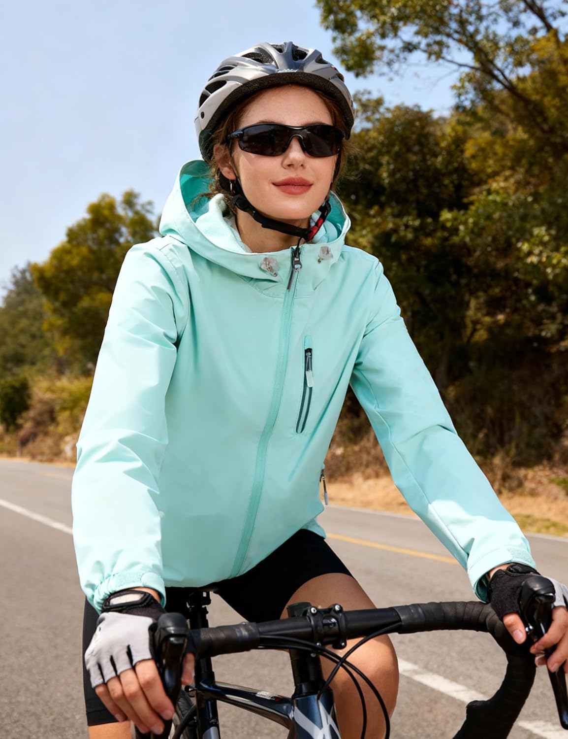 HALO RAIN Womens Rain Jacket : Waterproof Packable Womens Rain Coat with Hood for Outdoor Cycling, Hiking - Image 2