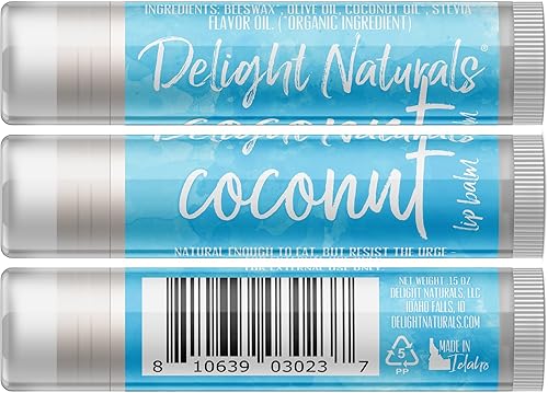 Miniatura 2 de Delight Naturals Set de bálsamo labial de frutas tropicales - Coco, Lima, Piña