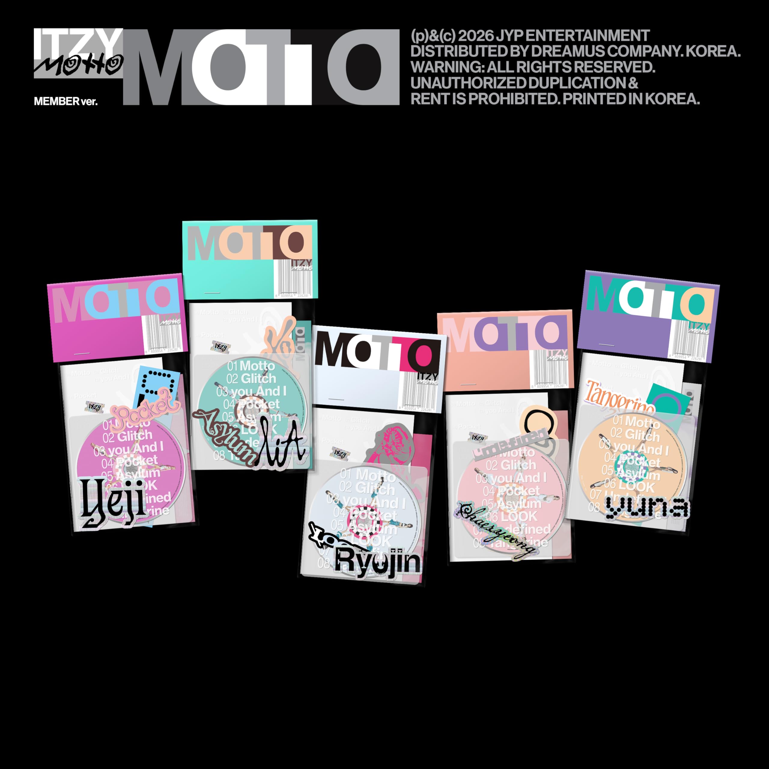 Amazon.co.jp: ITZY [Motto] (MEMBER ver.)（韓国盤）【正規輸入盤