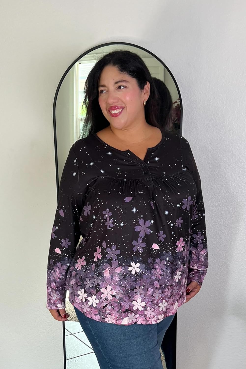 TIYOMI Plus Size Tunic for Women Long Sleeve Fall Tops XL-5XL - Image 2
