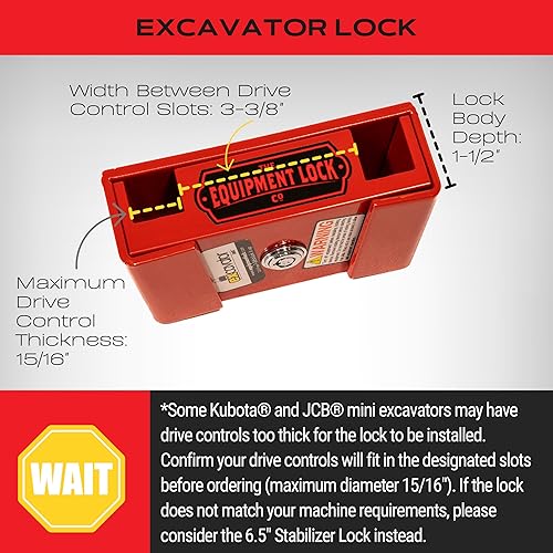 Miniatura 4 de Bloqueo para excavadora - Cerradura antirrobo para motores de tierra y equipos pesados - Accesorios para excavadoras y dispositivos de seguridad
