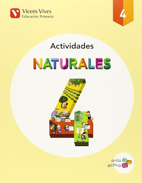 Portada de Cuaderno Naturales 4º Educacion Primaria Aula Activa Ed 2015