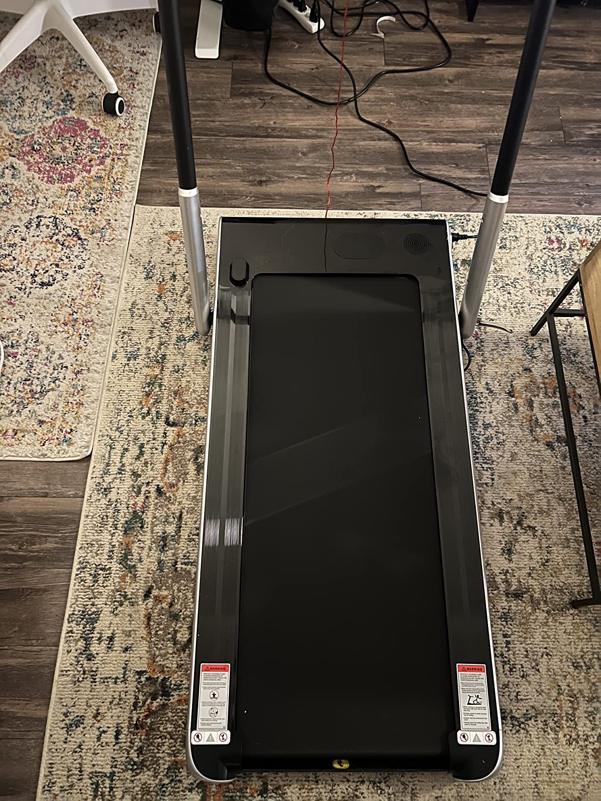 48/mo Finance GYMAX Under Desk Treadmill, Foldable Walking Pad
