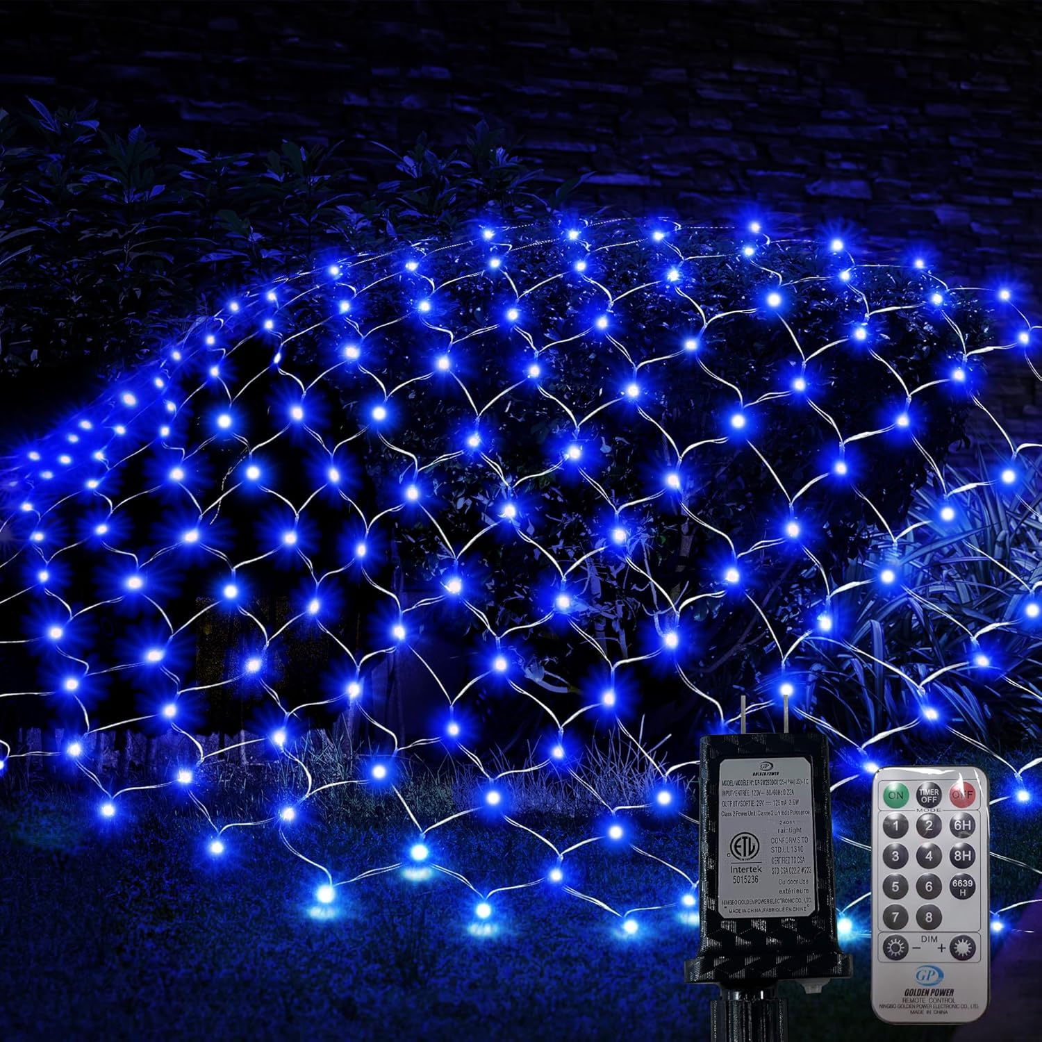 Net Lights Christmas Outdoor, 360 LED 12ft x 5ft Mesh Lights with 8 Modes Remote, Waterproof Net Christmas Bush Lights Outdoor for Yard, Shrubs, Porch, Decorations