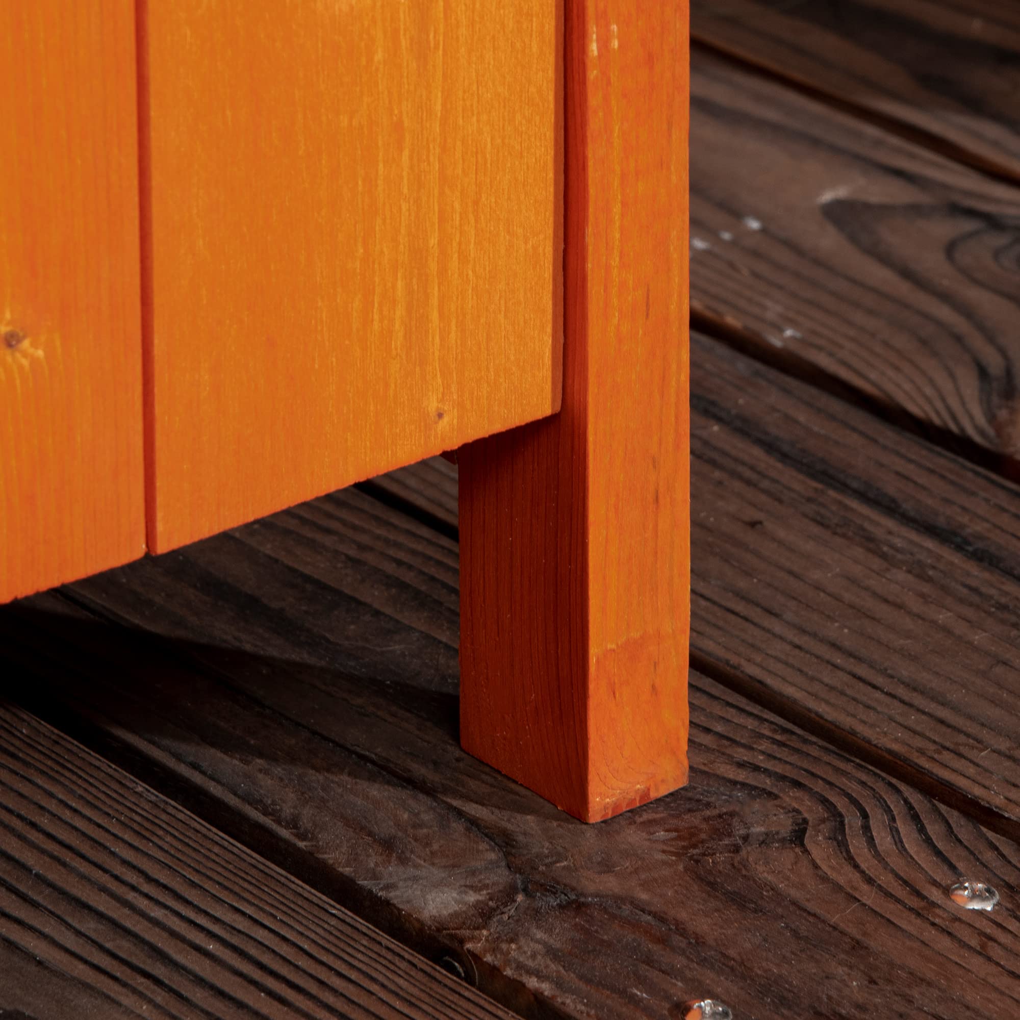 Outsunny Casetta da Giardino in Legno 2 Ante Armadio da Esterno 3 Ripiani 84x52x188cm