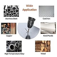 Vista 4 de Broca de cobalto de 3/16 pulgadas, brocas de metal HSS M35 para acero, acero inoxidable, hierro fundido, plástico duro y madera (20 unidades)