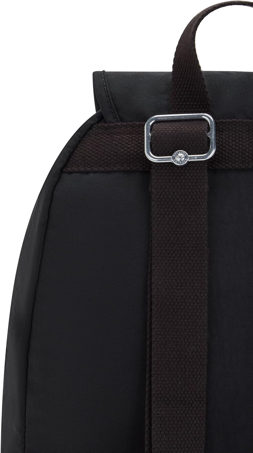 Kipling Women's Queenie Backpack, Adjustable Backpack Straps, Monkey Keychain, Key Clasp, Top Carry Handle