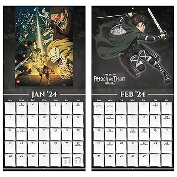 進撃の巨人 2022年 壁掛けカレンダー 2024年 進撃の巨人 壁掛け