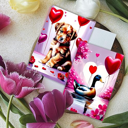 Miniatura 3 de PARTH iMPEX 36 tarjetas de notas en blanco con sobres, 4 x 6 pulgadas, para todas las ocasiones, románticas, citas, día de San Valentín, tarjetas de