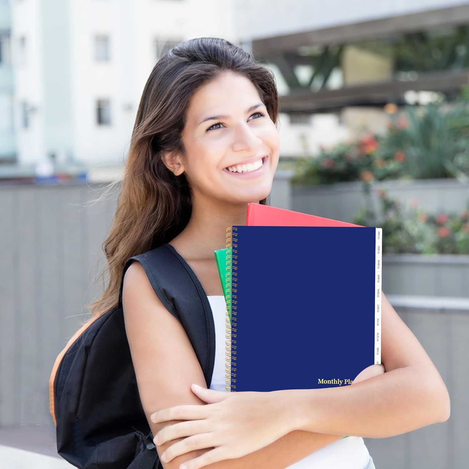 2026-2030 Monthly Planner, 5 Year Monthly Planner/Calendar 2026-2030, 60-Month Jan 2026 – Dec 2030, 9" x 11", Tabs, Double-Side Pocket, Holidays, Thick Paper - Blue