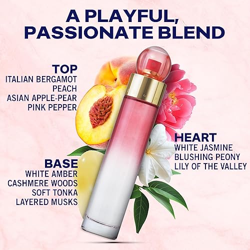 Miniatura 2 de Perry Ellis 360° Coral Eau De Parfum en espray para mujer, perfume para mujer, fragancia floral y afrutada, EDP, aroma de diseñador para ella, larga