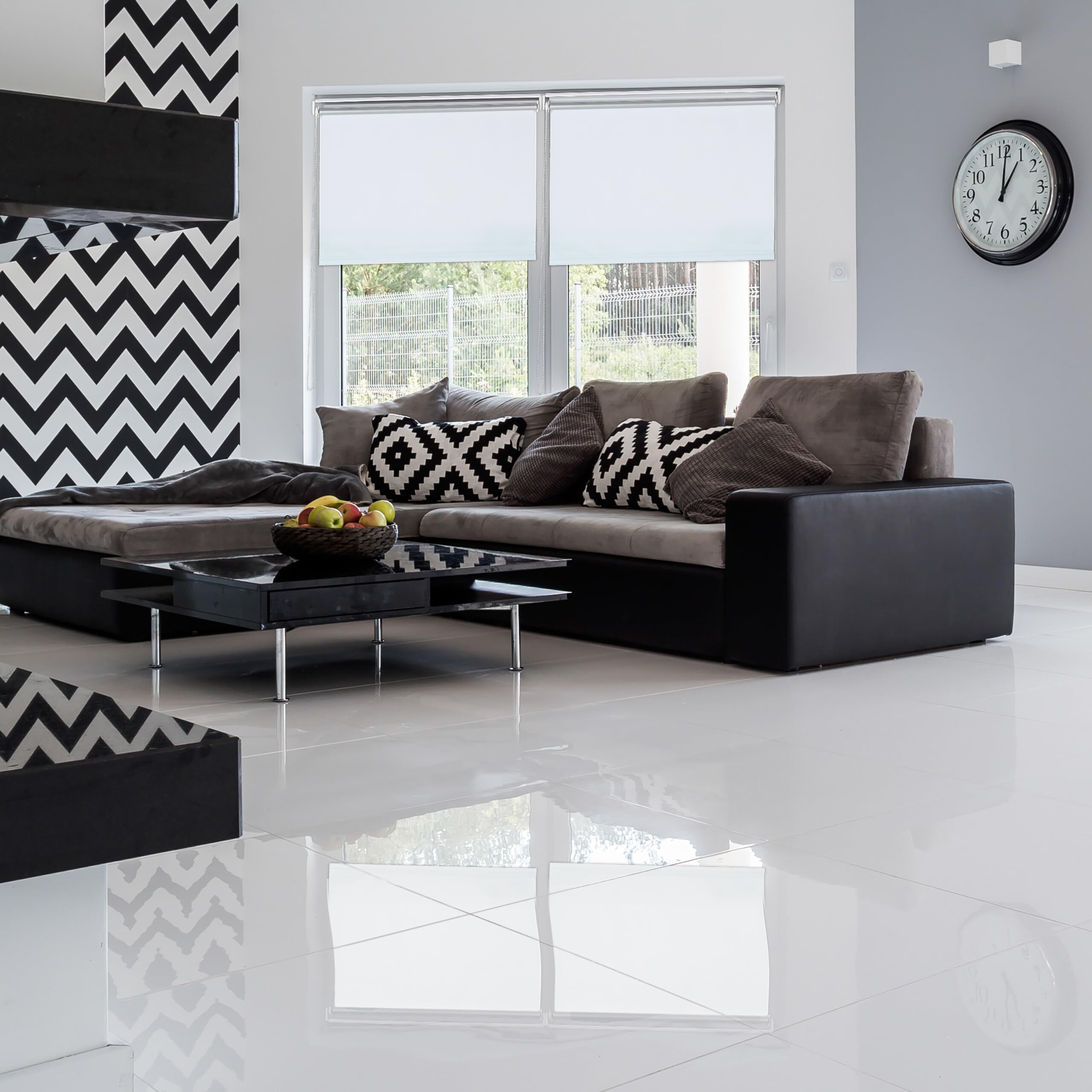 Relaxdays Tenda a Rullo per Interni Termica, Tendina Oscurante e Isolante, Catenella, 80x220cm, Tessuto L: 76 cm, Bianco