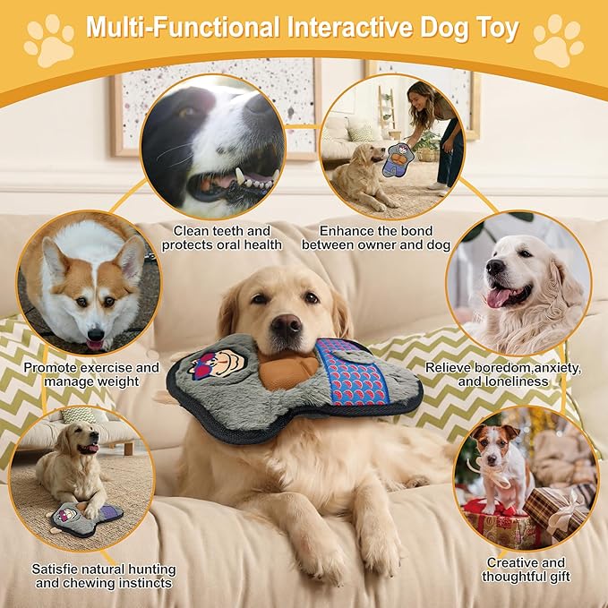 Juguete para Perro Gorila de Peluche con Chirrido miniatura 4