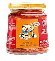 Vista 1 de Fan Sao Guang Pimienta pepinillo salsa de chile picante Aceite de cocina Sichuan Sabor Chili Crisp Picante Delicioso Perfecto para todo (9.8 onzas)