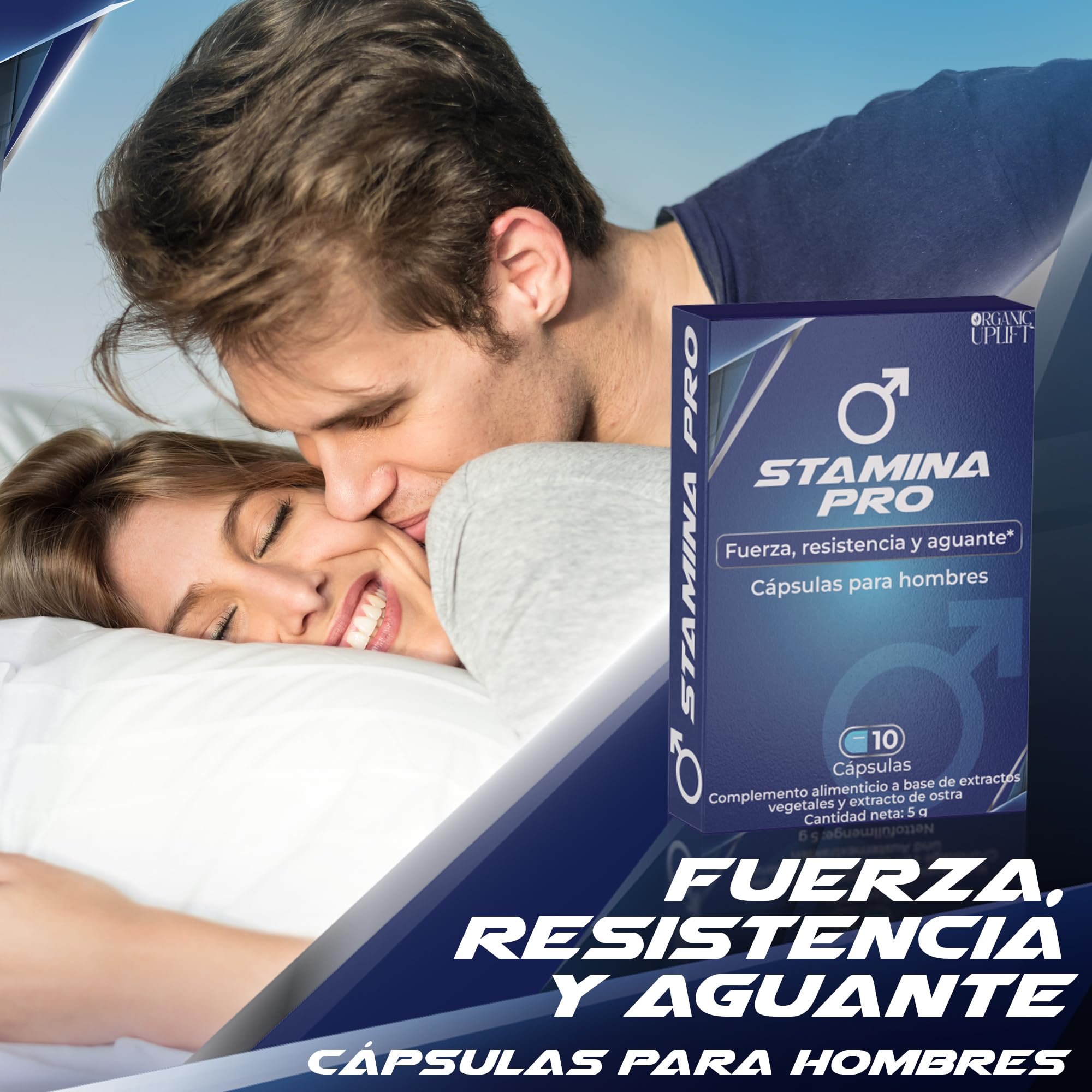 Cápsulas para mejorar el rendimiento masculino y liberar la fuerza interior, efecto duradero, tabletas azules para hombres, promueve la resistencia, la energía y la vitalidad, 10 cápsulas.