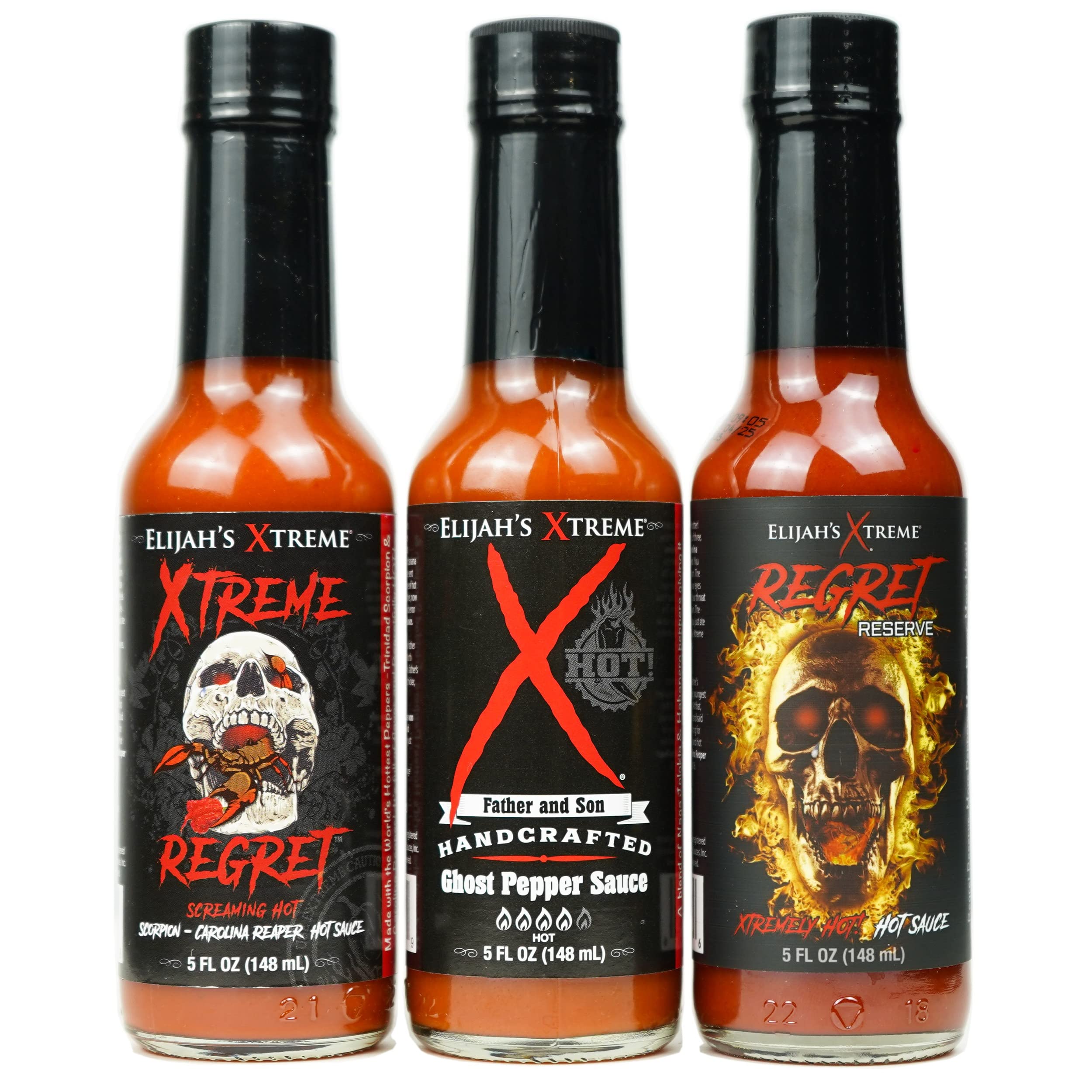 Xtreme Trio 2.0 Hottest Hot Sauce Variety Set (Xtreme Trio 2.0, 5oz (3 Bottles))