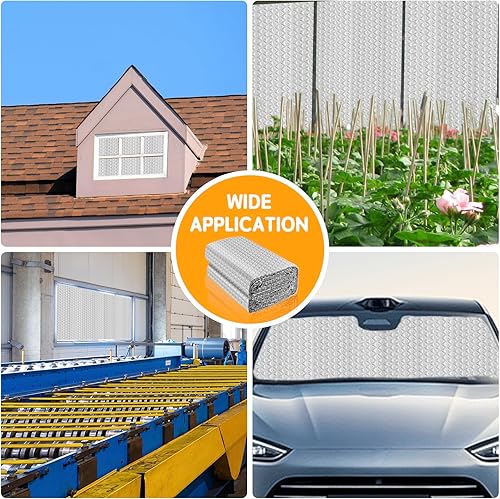 Miniatura 6 de Aislamiento de lámina reflectante, hoja de aislamiento de burbujas reflectantes, escudo de burbujas de papel de aluminio, rollo de barrera radiante