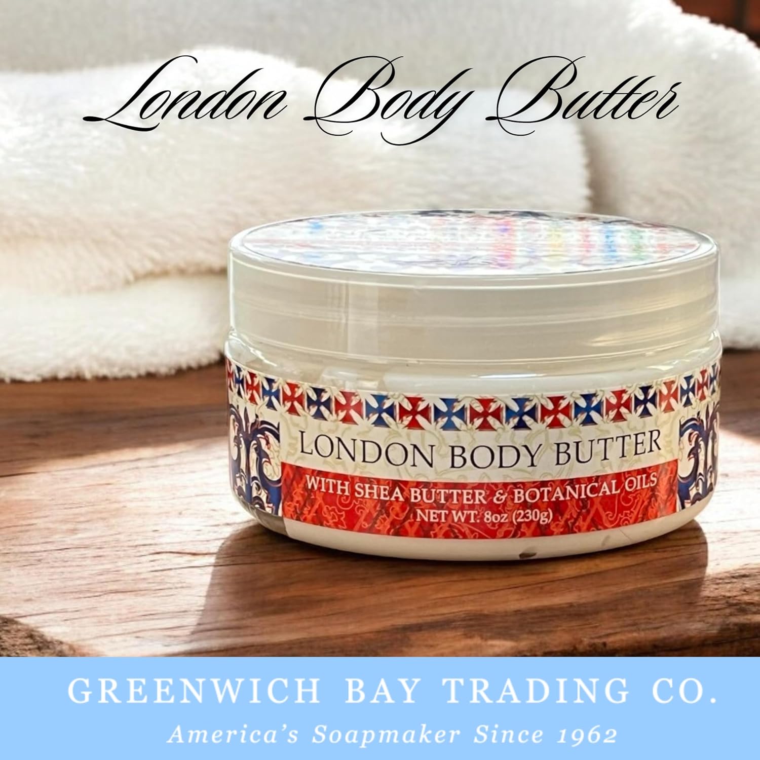 Greenwich Bay Trading Destination Body Butter 8oz | Luxurious Moisturizing Cream | Enriched with Shea Butter & Essential Oils for Deep Hydration | Perfect for Dry Skin | Travel-Friendly London - Image 3