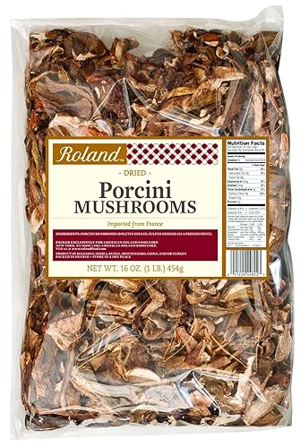 Miniatura 1 de Roland Foods Hongos porcini secos, alimentos importados especiales, bolsa de 1 libra