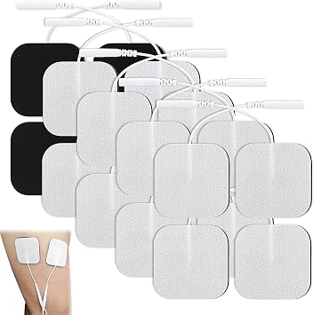 20 PCS Unit Replacement Pads for 2mm PIN Connector,Reusable TENS Pads Replacement,50X50mm TENS Machine Pads,Self-Adhesive Unit Electrode Pads,for TPN/for Lloyds/for Tenscare/for Neurotrac/for Auvon