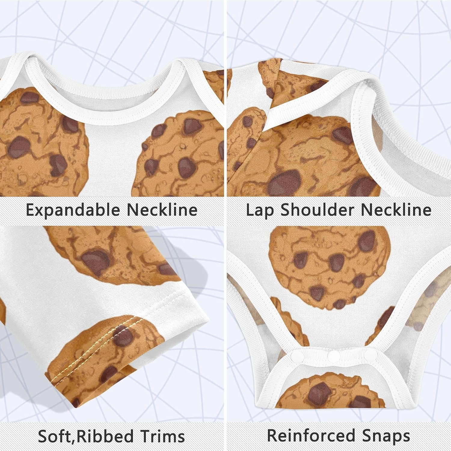 Newborn Baby Romper Clothes Infant Long Sleeve Boys Girls Bodysuit
