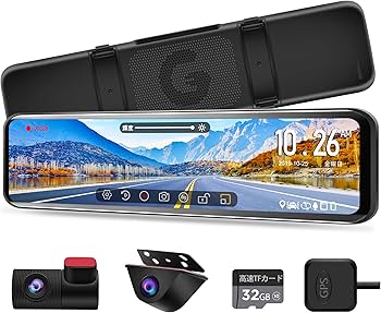 Amazon | PORMIDO ポーミド ドライブレコーダー ミラー型 前後カメラ