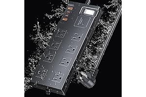 Waterproof & Surge-Protected Power Strip