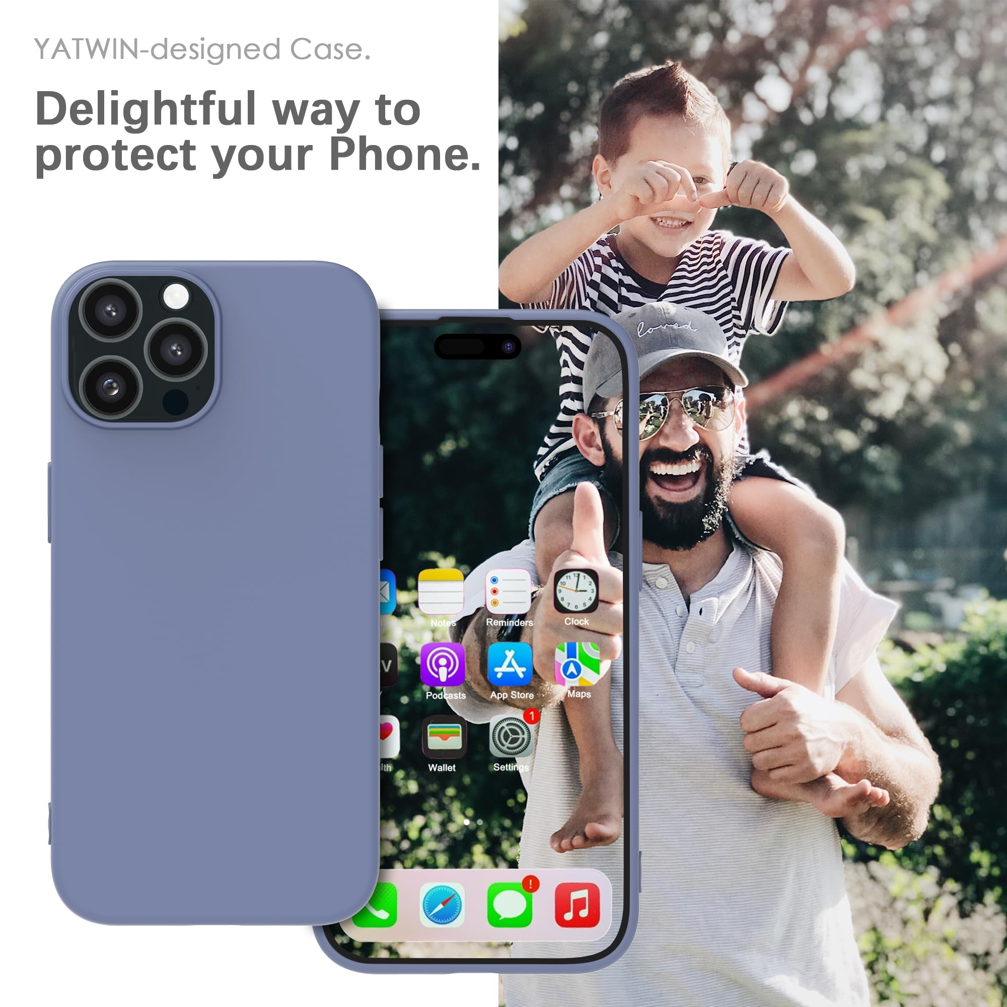 YATWIN Silicone Case for iPhone 11 Pro, Soft-Touch, Shockproof, DustProof - Image 2