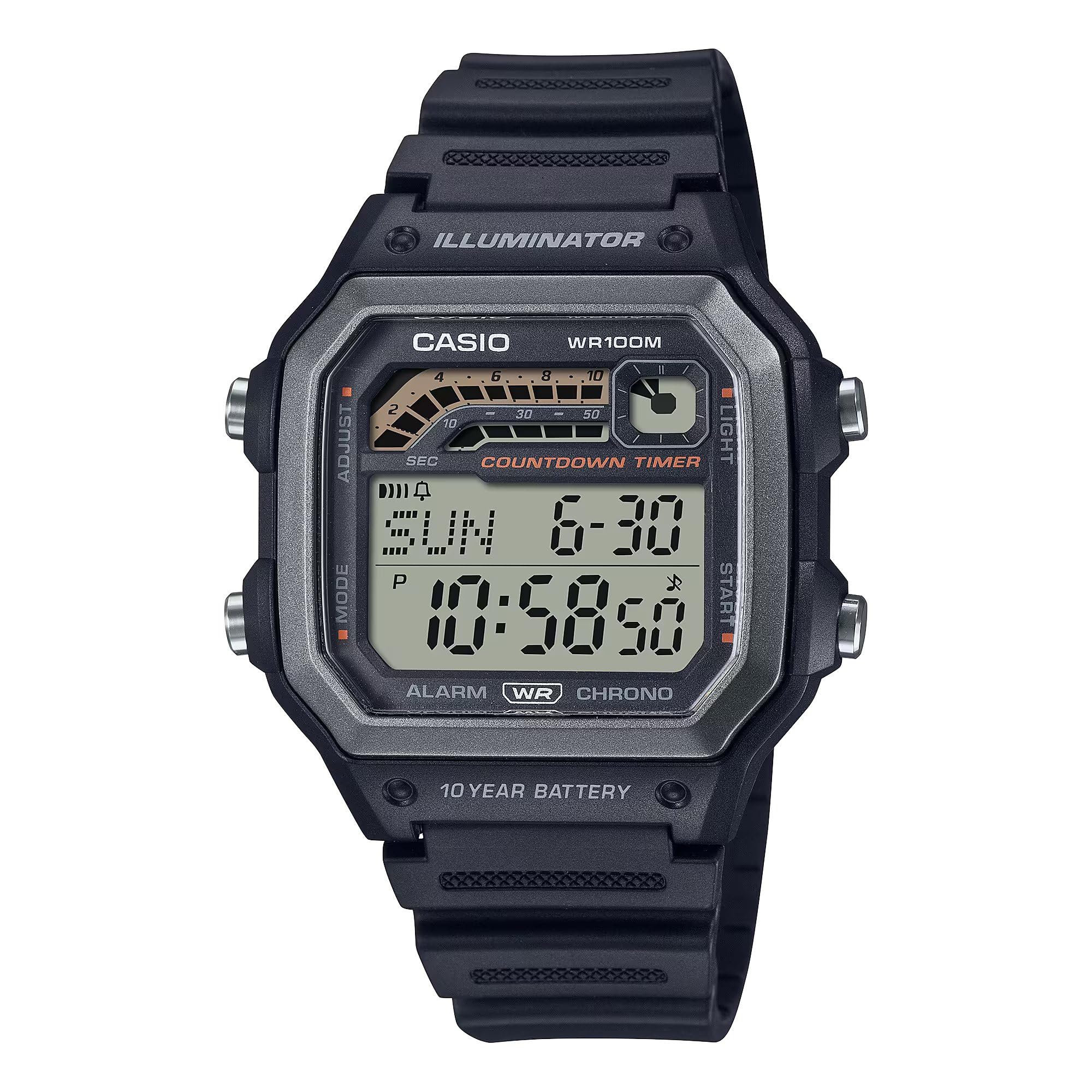 Casio Homme Analogique-Numérique Quartz Montre avec Bracelet en Plastique