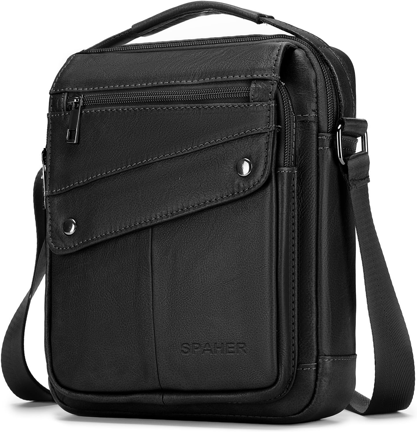 Borsello Uomo A-QMZL Tracolla Impermeabile | Piccola Borsa Messenger Multitasche