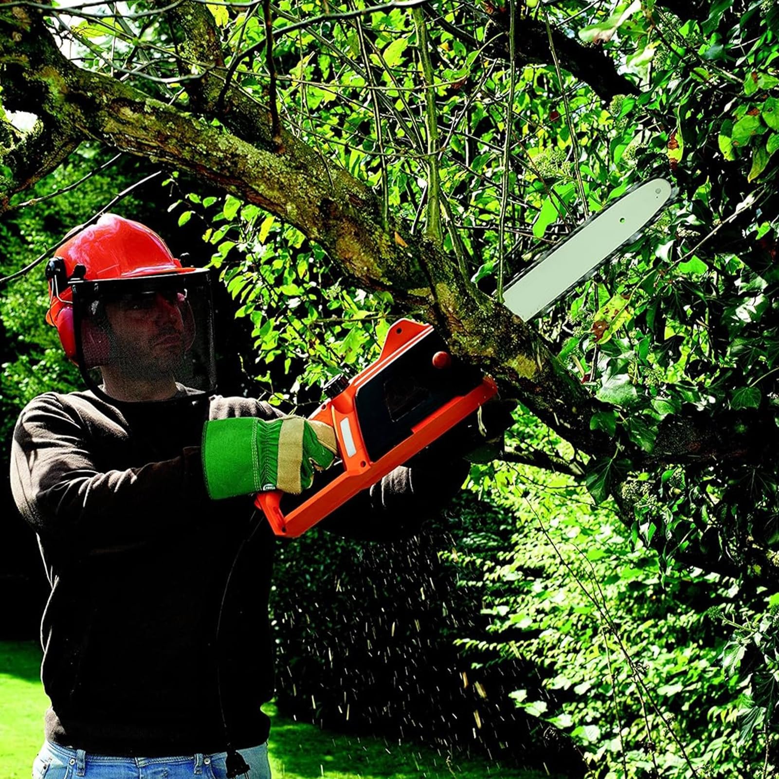 Zestaw 5 łańcuchów do piły 3/8" LP do miecza 40 cm - 57 ogniw napędowych, 1,3 mm - łańcuch zapasowy kompatybilny z Bosch, Einhell, Gardena, Ryobi, Worx, Parkside, Efco, Echo, Alpina, Mac