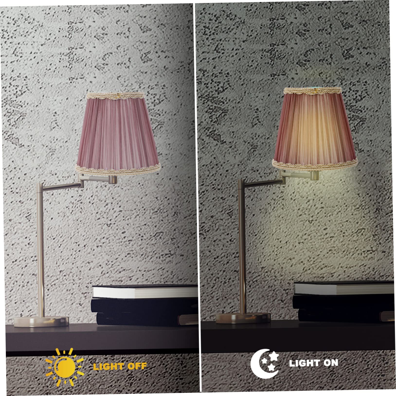 SOESFOUFU 1pc Cloth Lamp Shade Cover for Chandelier Table Lamps Fabric Lighting Accessory for Bedroom Living Decor Easy Installation Warm Atmosphere - Image 2