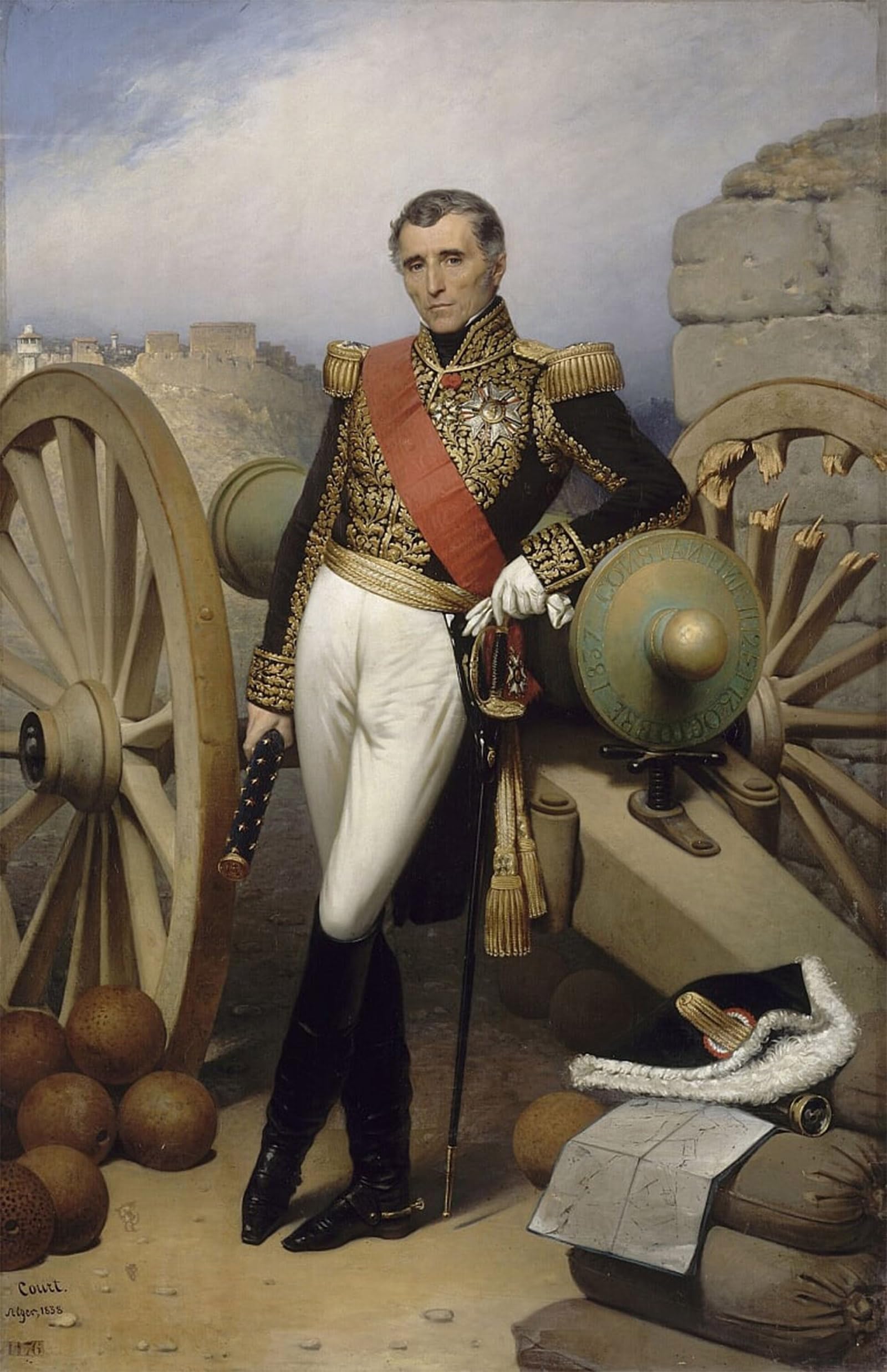 ARTXLXXBN Famous Print Painting Colorful Art Print Sylvain Charles Comte Valée Marshal of France by Desire Court Canvas Art Decorations for Home Decor 60x90cm