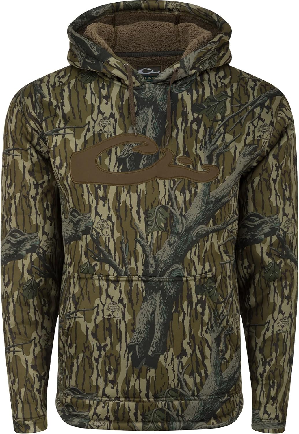 Drake Waterfowl Men's LST Silencer Hunting Warm Anti-Pilling Hoodie with Soft Feel Combed Fleece Interior & Kangaroo Pouch
