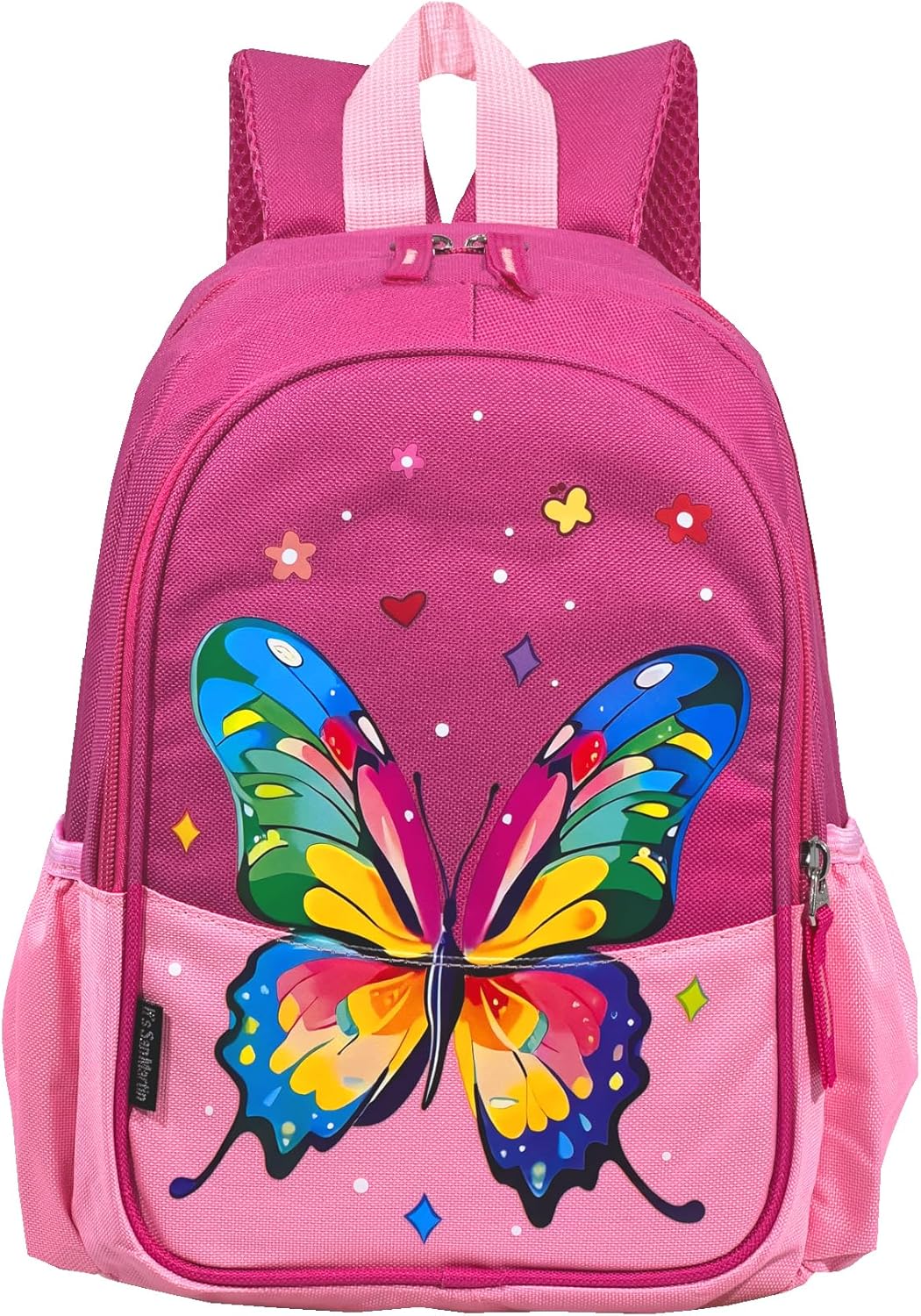 11 inch Kids Small Toddler Preschool Travel Backpack Cool Cute Cartoon Waterproof Daypack（Butterfly Pink） - Image 2